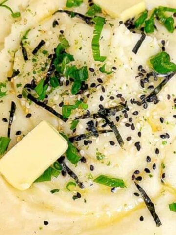 Silky mashed potatoes with an Asian-inspired creamy twist.