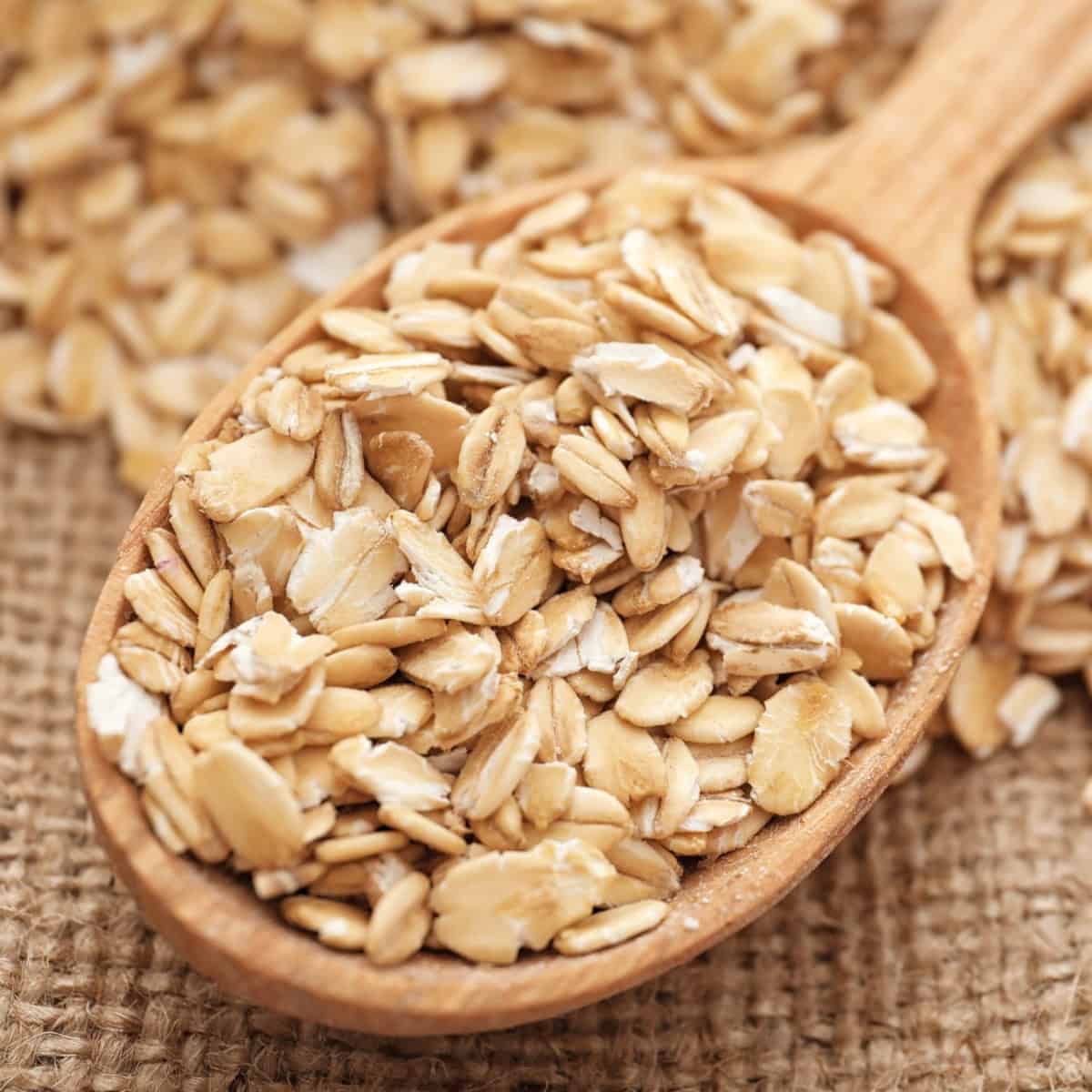Oat on a spoon.