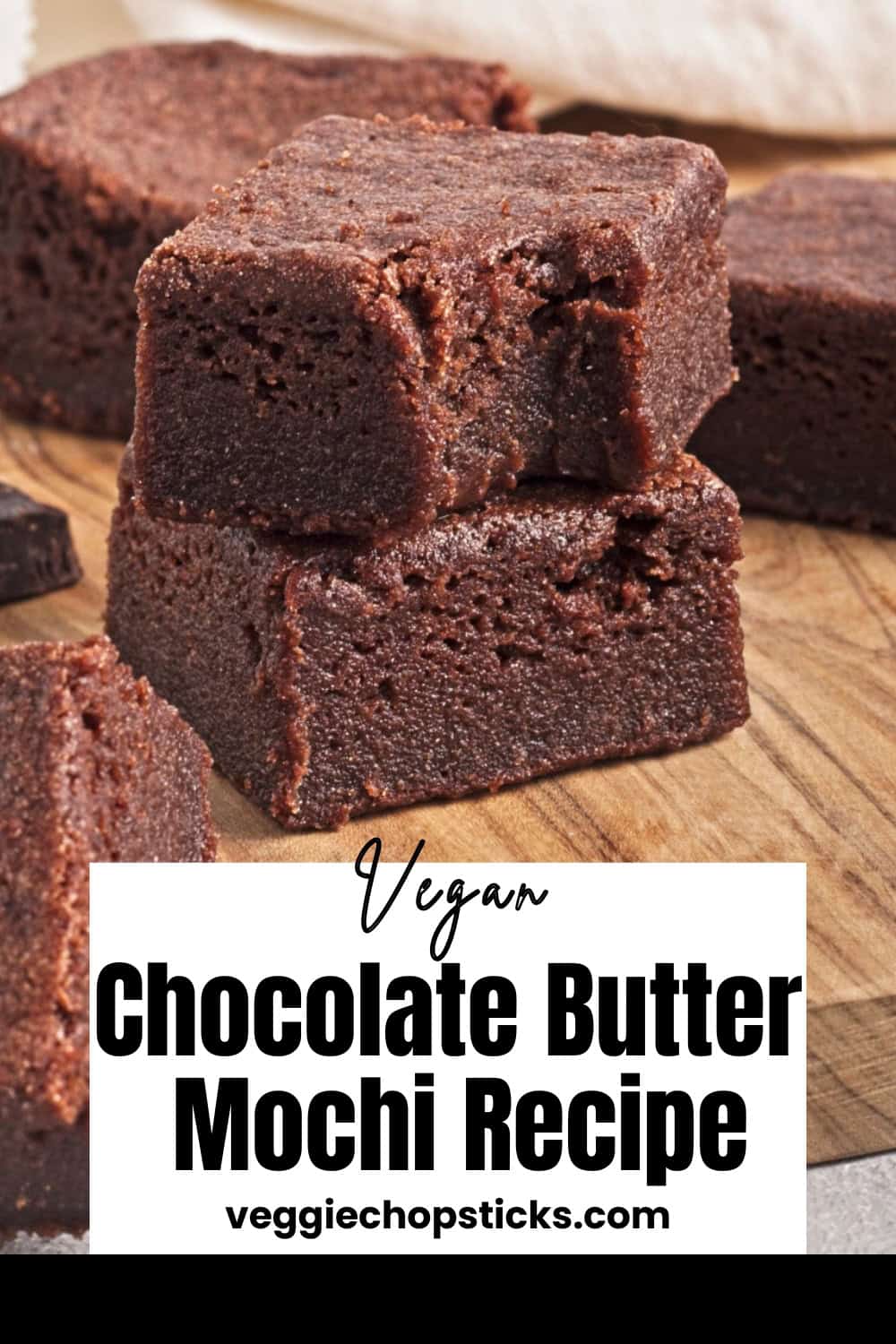 Vegan Chocolate Butter Mochi pin.