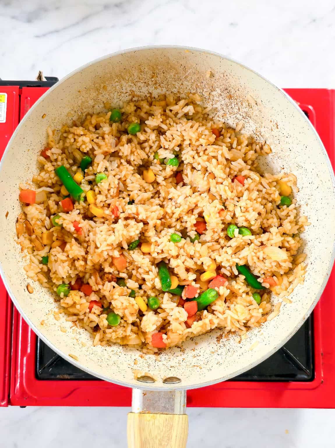 Easy Frozen Vegetable Fried Rice Ready in 15 Minutes - Veggie Chopsticks