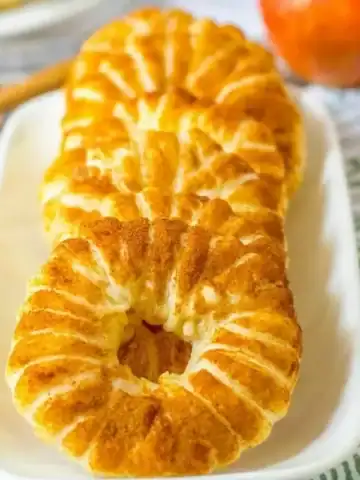 Puff pastry wrapped baked apples.