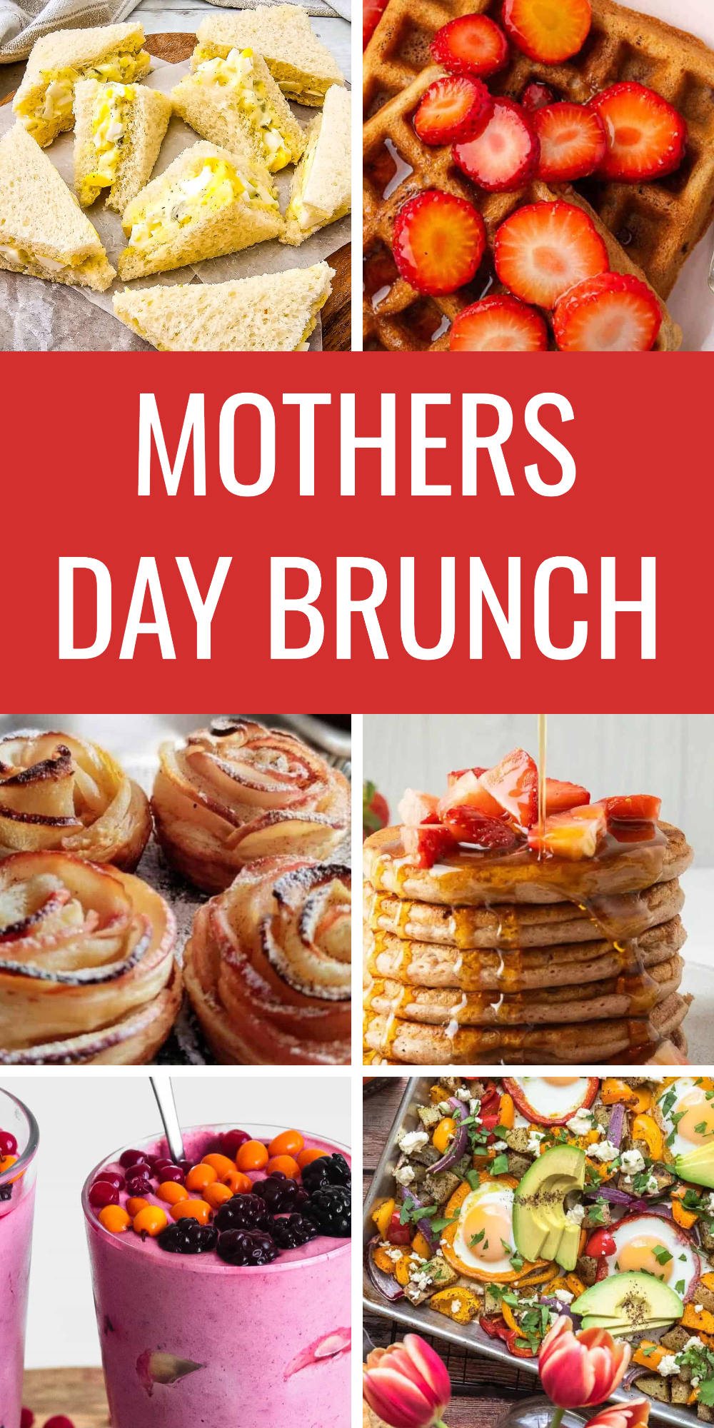 A collection of mother's day brunch ideas.