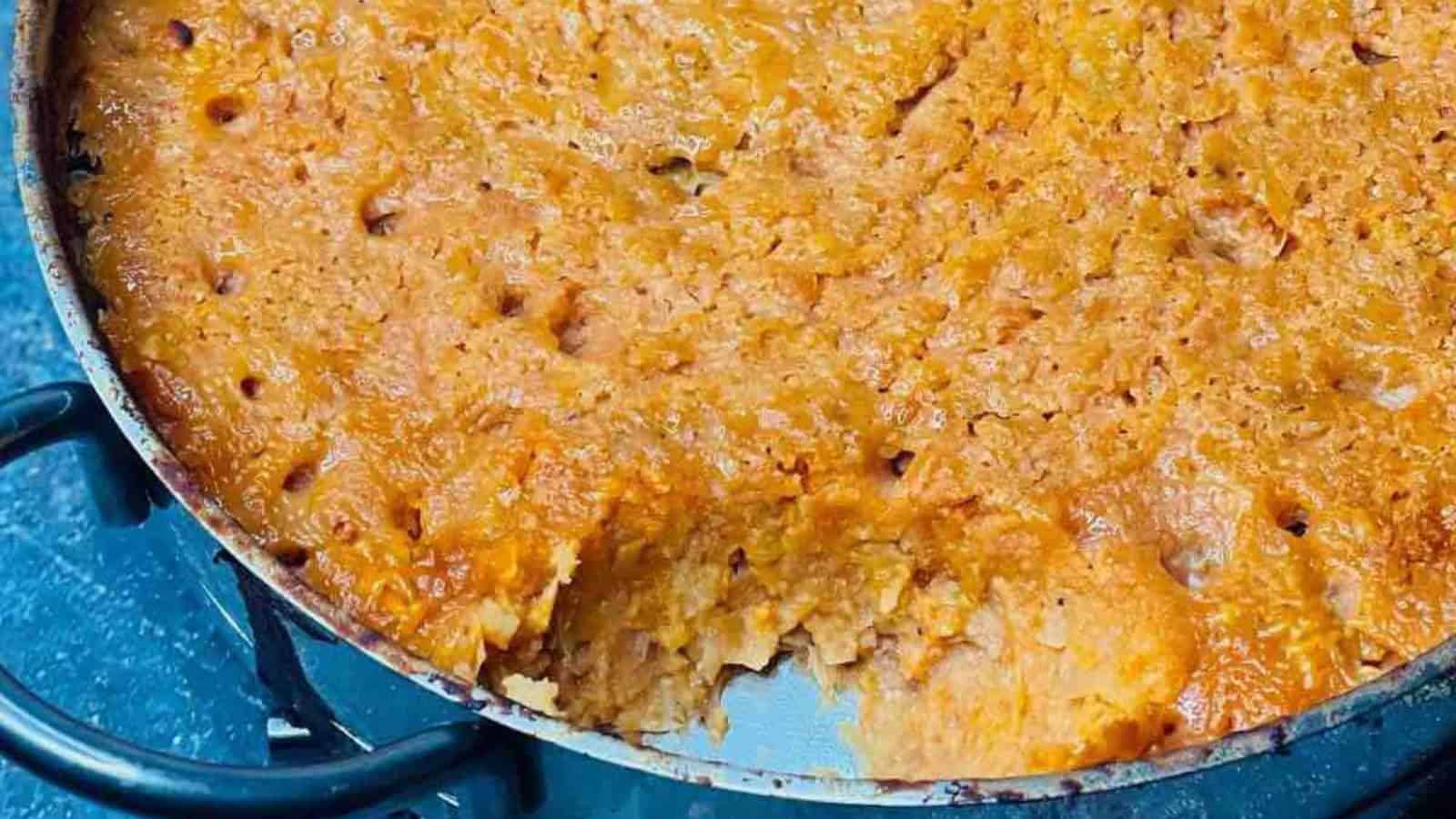 Creamy bean dip served with chips or fresh vegetables.