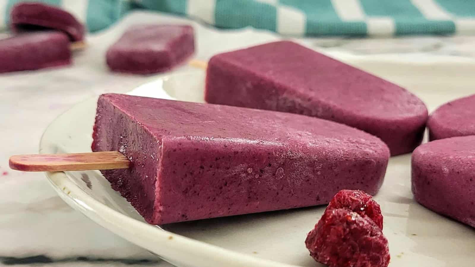 Healthy fruit popsicles made with simple, wholesome ingredients.
