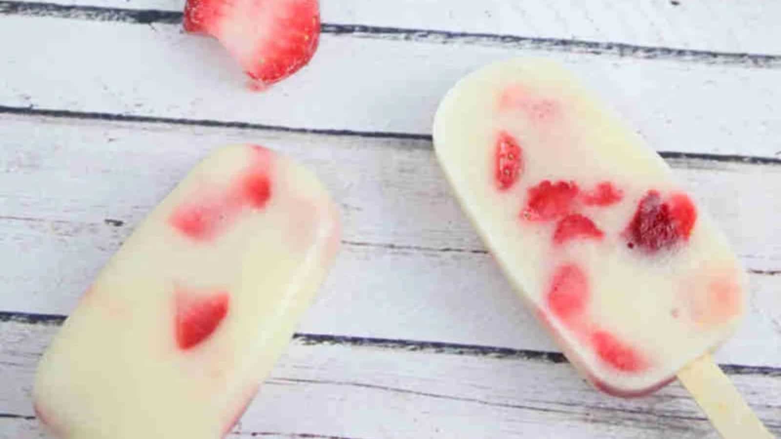 Protein-packed popsicles with a creamy and refreshing texture.