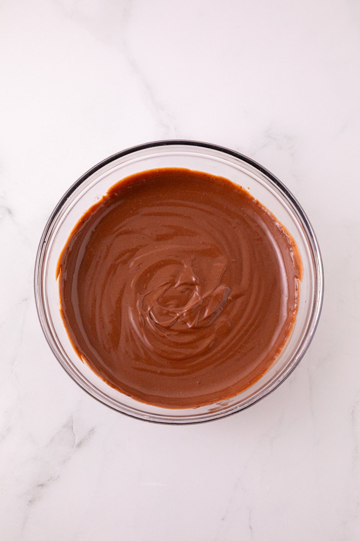Chocolate pudding and Nutella stirred together until smooth.